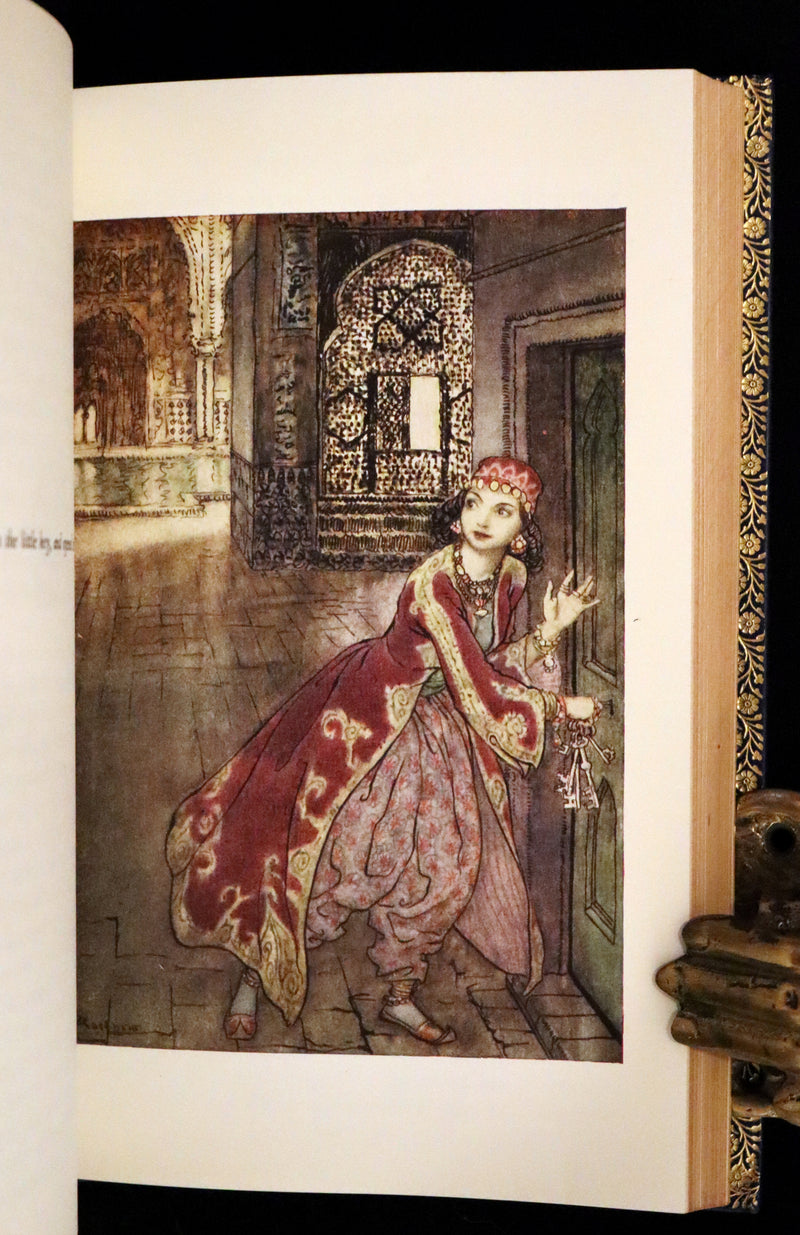 1973 Rare Book bound by Bayntun - The Arthur Rackham Fairy Book, Old Favourites with New Illustrations.