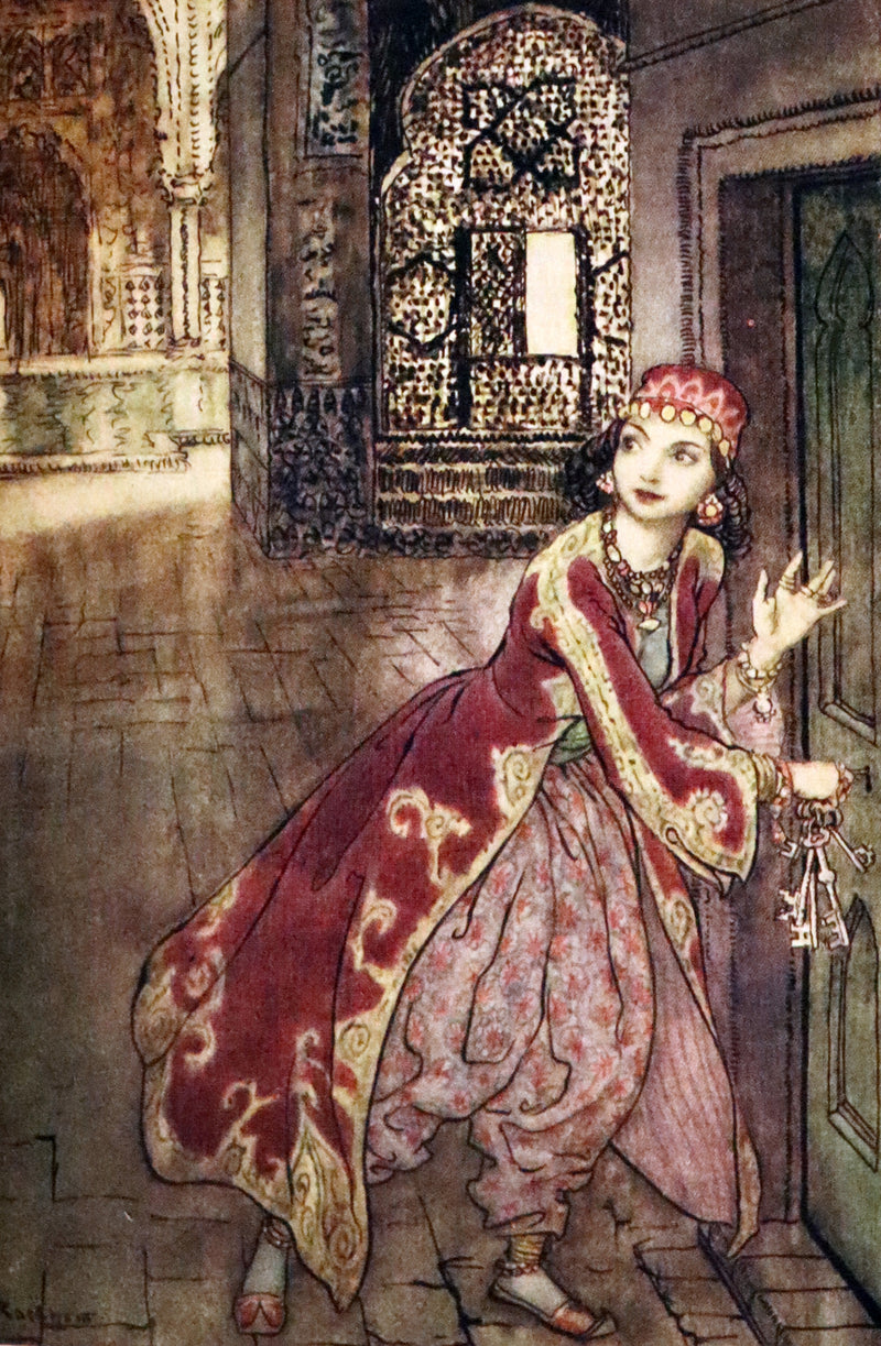 1973 Rare Book bound by Bayntun - The Arthur Rackham Fairy Book, Old Favourites with New Illustrations.