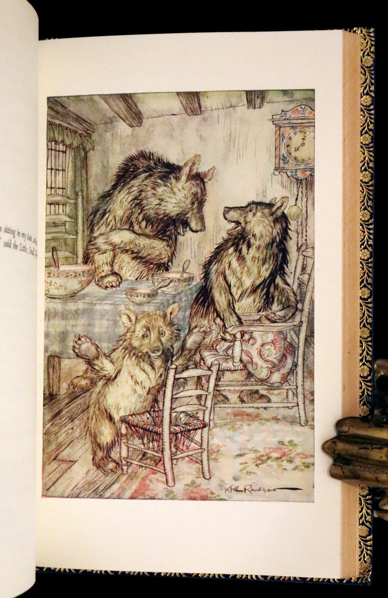1973 Rare Book bound by Bayntun - The Arthur Rackham Fairy Book, Old Favourites with New Illustrations.