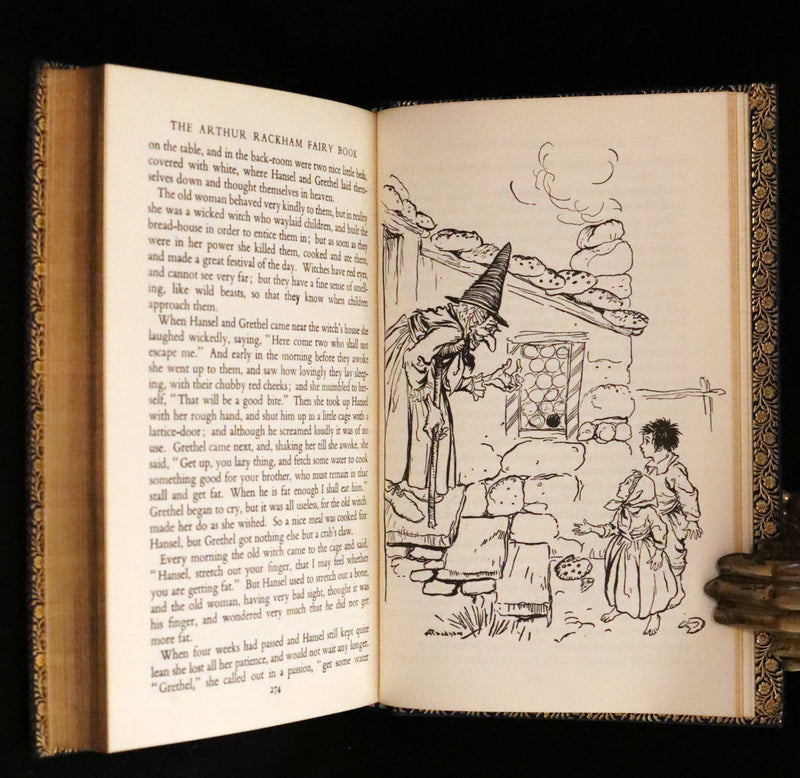 1973 Rare Book bound by Bayntun - The Arthur Rackham Fairy Book, Old Favourites with New Illustrations.