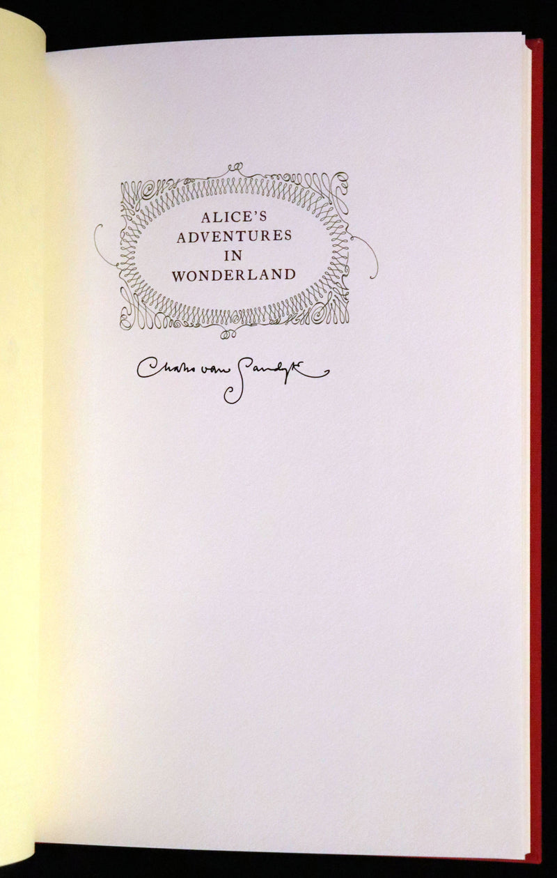 2019 Rare Signed First trade Edition - Alice's Adventures in Wonderland illustrated by Charles van Sandwyk.