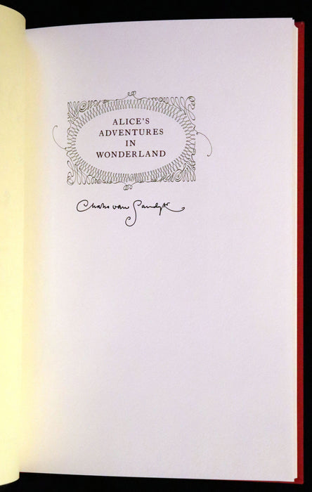 2019 Rare Signed First trade Edition - Alice's Adventures in Wonderland illustrated by Charles van Sandwyk.