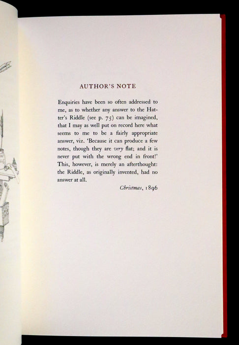 2019 Rare Signed First trade Edition - Alice's Adventures in Wonderland illustrated by Charles van Sandwyk.