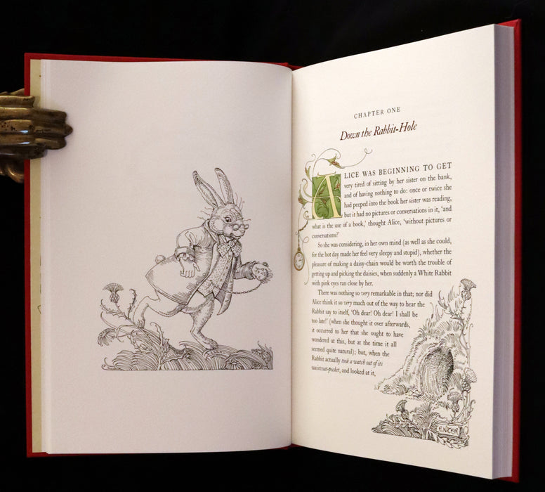 2019 Rare Signed First trade Edition - Alice's Adventures in Wonderland illustrated by Charles van Sandwyk.