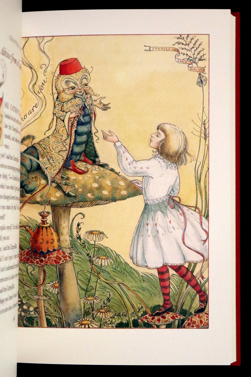 2019 Rare Signed First trade Edition - Alice's Adventures in Wonderland illustrated by Charles van Sandwyk.