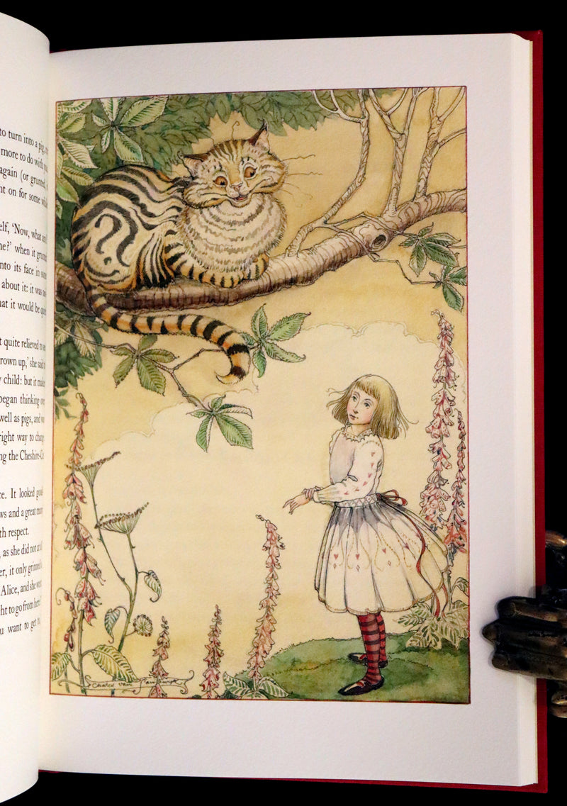 2019 Rare Signed First trade Edition - Alice's Adventures in Wonderland illustrated by Charles van Sandwyk.