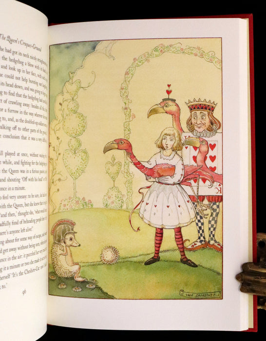 2019 Rare Signed First trade Edition - Alice's Adventures in Wonderland illustrated by Charles van Sandwyk.