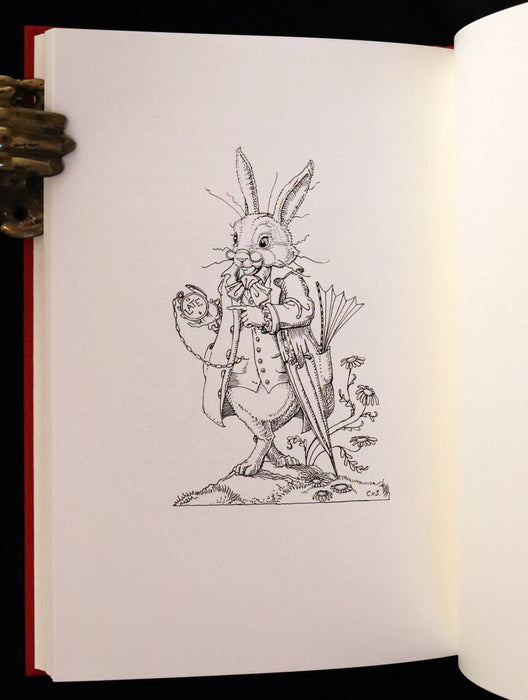 2019 Rare Signed First trade Edition - Alice's Adventures in Wonderland illustrated by Charles van Sandwyk.