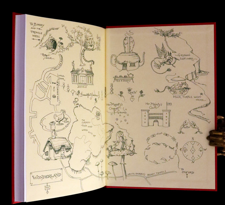 2019 Rare Signed First trade Edition - Alice's Adventures in Wonderland illustrated by Charles van Sandwyk.