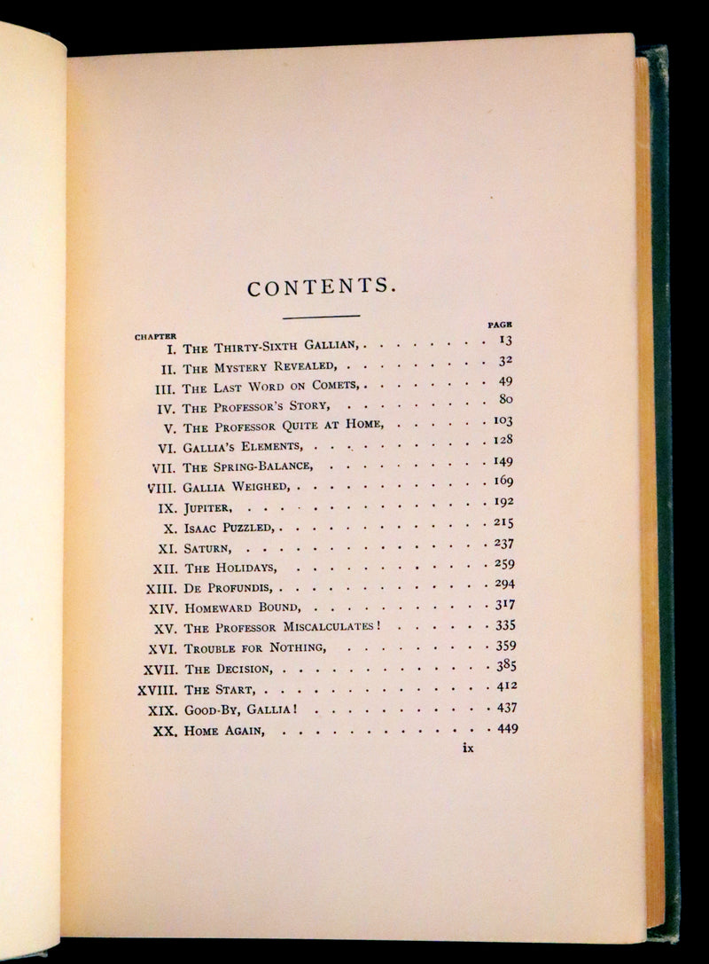 1890 Rare Book - Jules Verne, Off on a Comet! A Journey through Planetary Space.