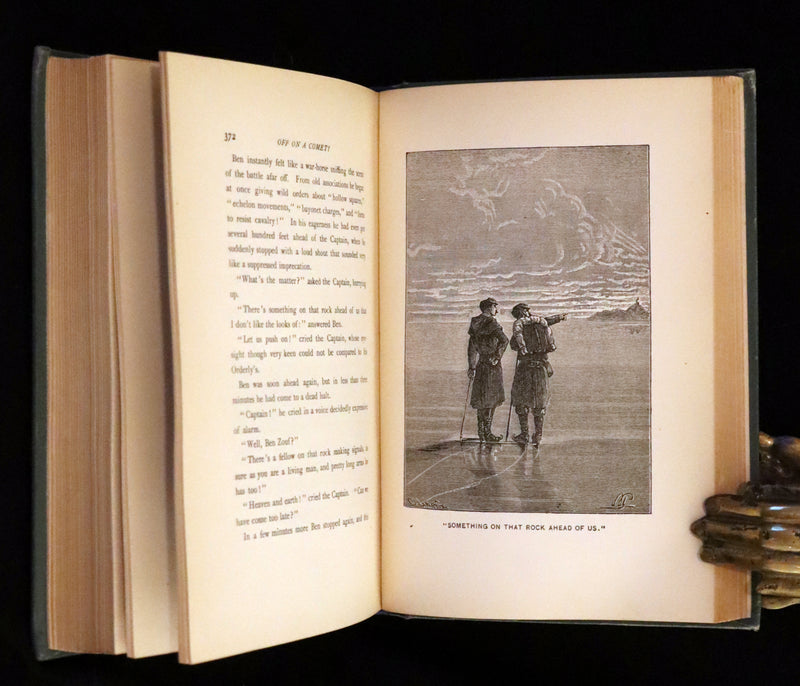 1890 Rare Book - Jules Verne, Off on a Comet! A Journey through Planetary Space.