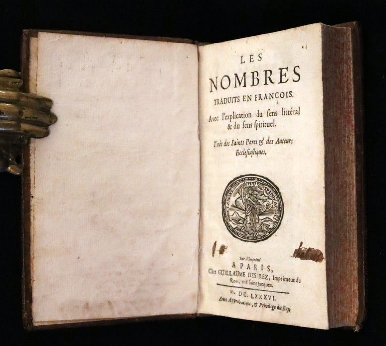 1686 Rare Latin French Bible - The Book of Numbers,  Les Nombres by Le Maistre de Sacy