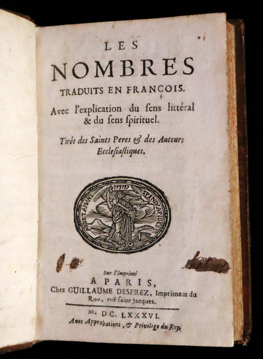 1686 Rare Latin French Bible - The Book of Numbers,  Les Nombres by Le Maistre de Sacy