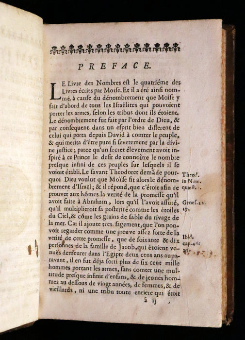 1686 Rare Latin French Bible - The Book of Numbers,  Les Nombres by Le Maistre de Sacy