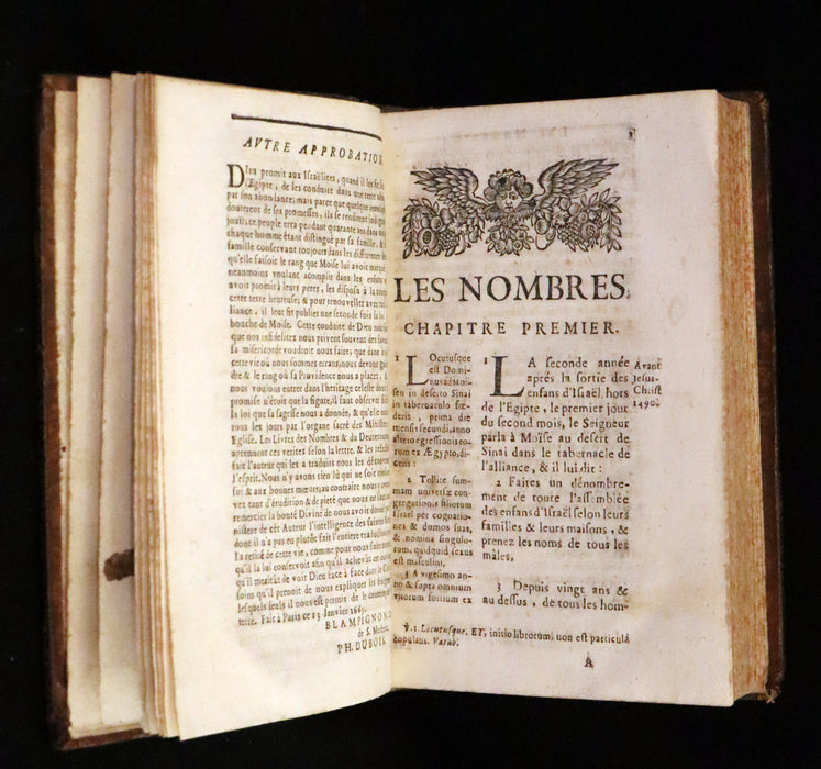 1686 Rare Latin French Bible - The Book of Numbers,  Les Nombres by Le Maistre de Sacy