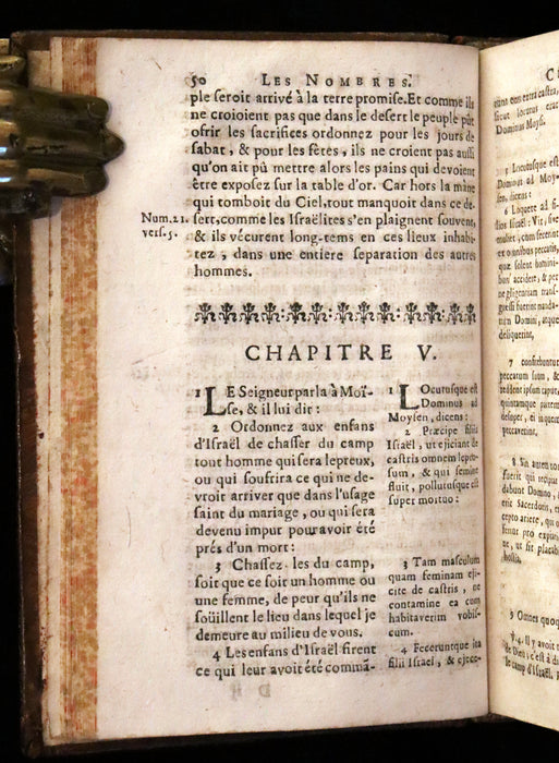 1686 Rare Latin French Bible - The Book of Numbers,  Les Nombres by Le Maistre de Sacy