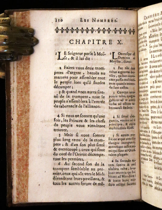 1686 Rare Latin French Bible - The Book of Numbers,  Les Nombres by Le Maistre de Sacy