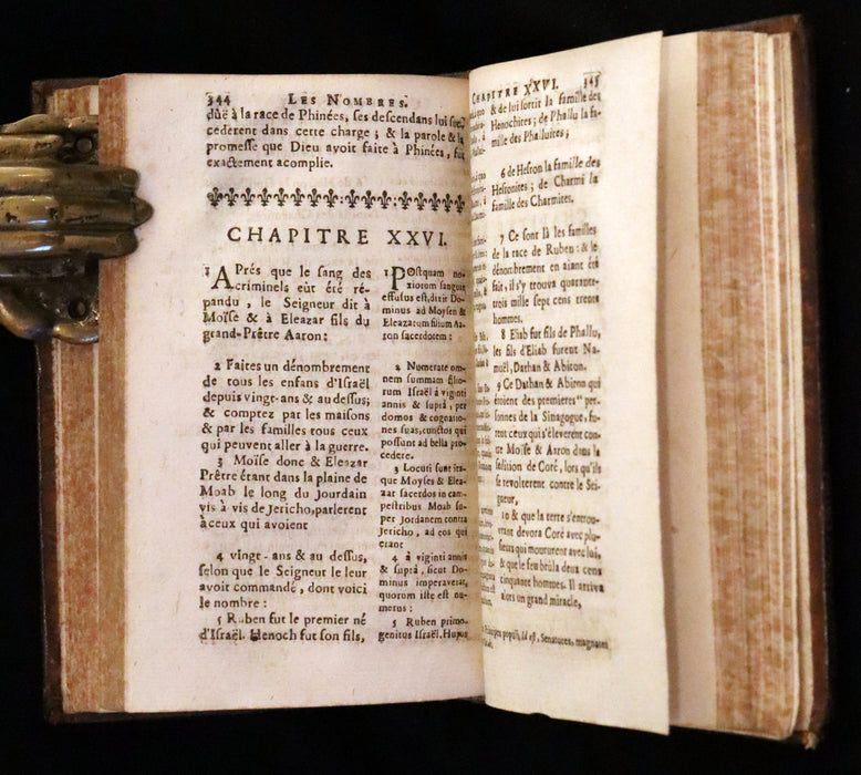 1686 Rare Latin French Bible - The Book of Numbers,  Les Nombres by Le Maistre de Sacy