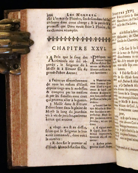 1686 Rare Latin French Bible - The Book of Numbers,  Les Nombres by Le Maistre de Sacy