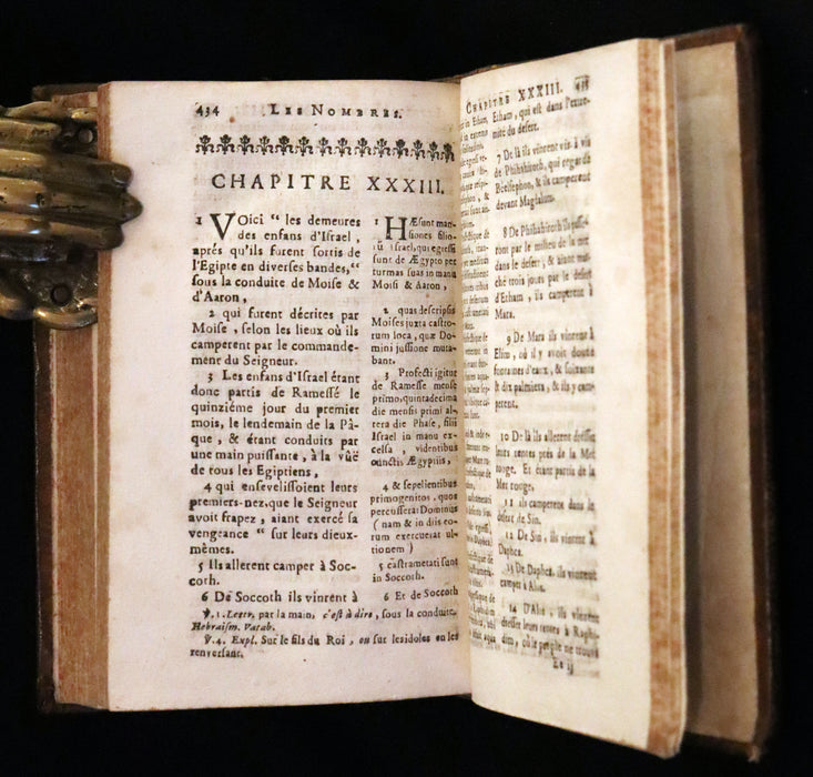 1686 Rare Latin French Bible - The Book of Numbers,  Les Nombres by Le Maistre de Sacy