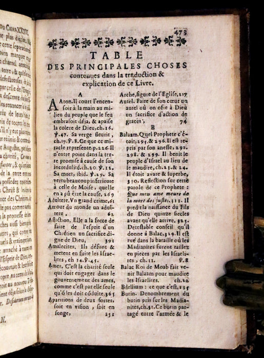 1686 Rare Latin French Bible - The Book of Numbers,  Les Nombres by Le Maistre de Sacy