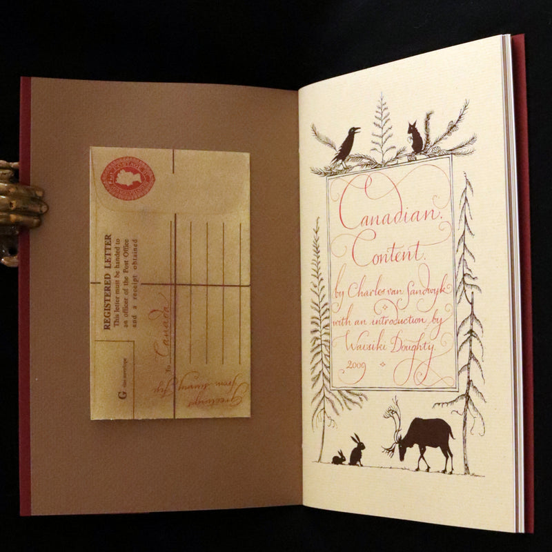 2009 Rare Signed Book - Canadian Content beautifully illustrated by Charles van Sandwyk.