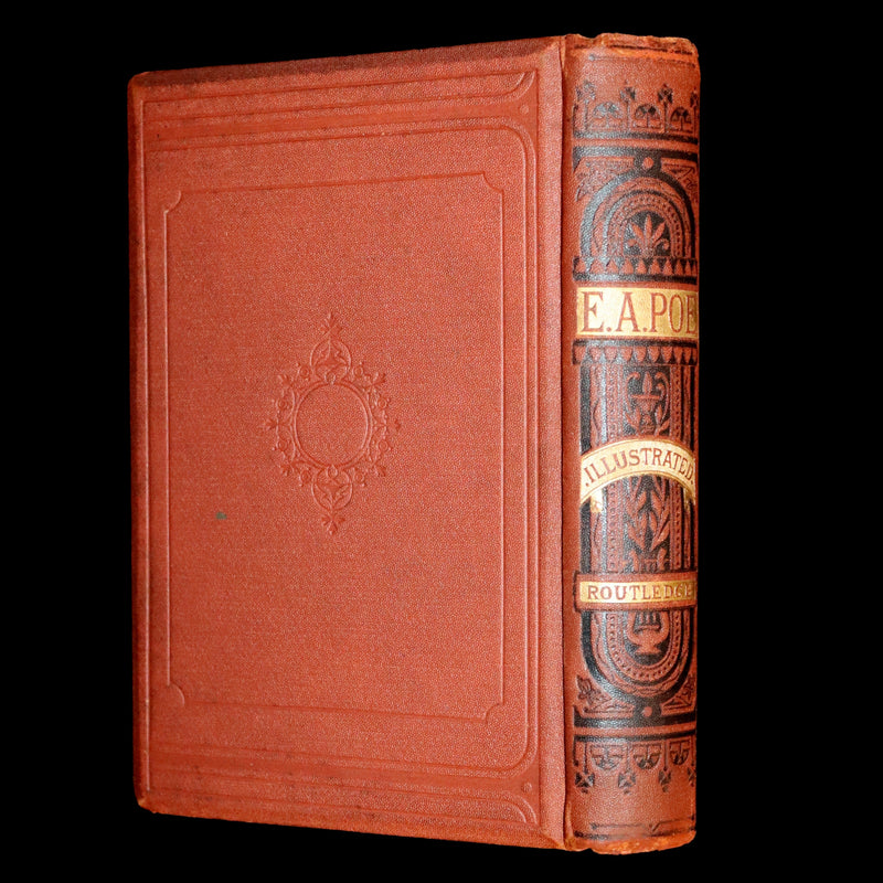 1875 Rare Victorian Edition - Complete Poems by Edgar Allan POE (The Raven, Lenore, Ulalume, ...).