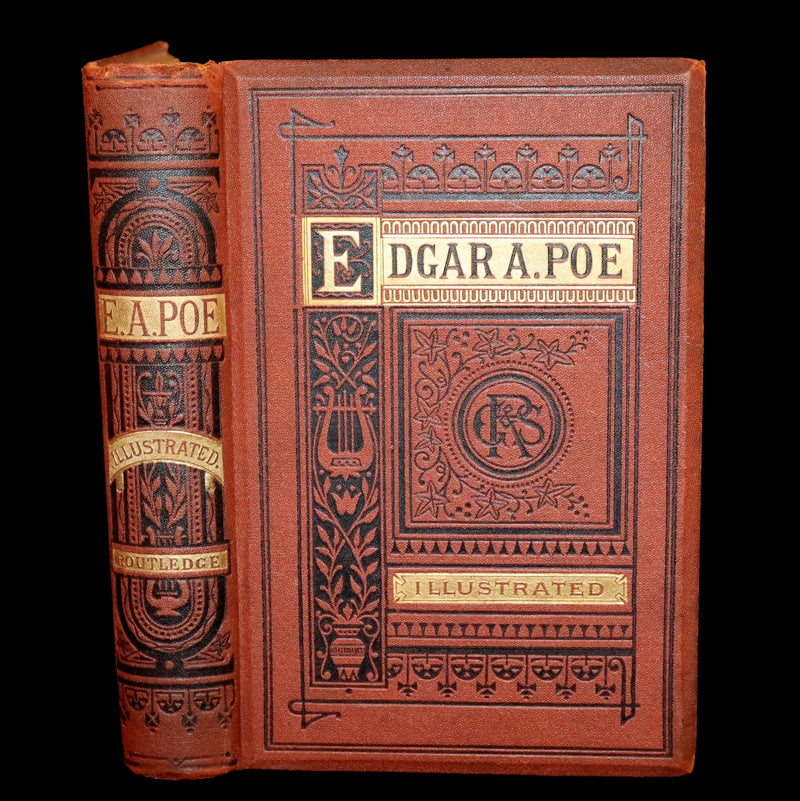 1875 Rare Victorian Edition - Complete Poems by Edgar Allan POE (The Raven, Lenore, Ulalume, ...).