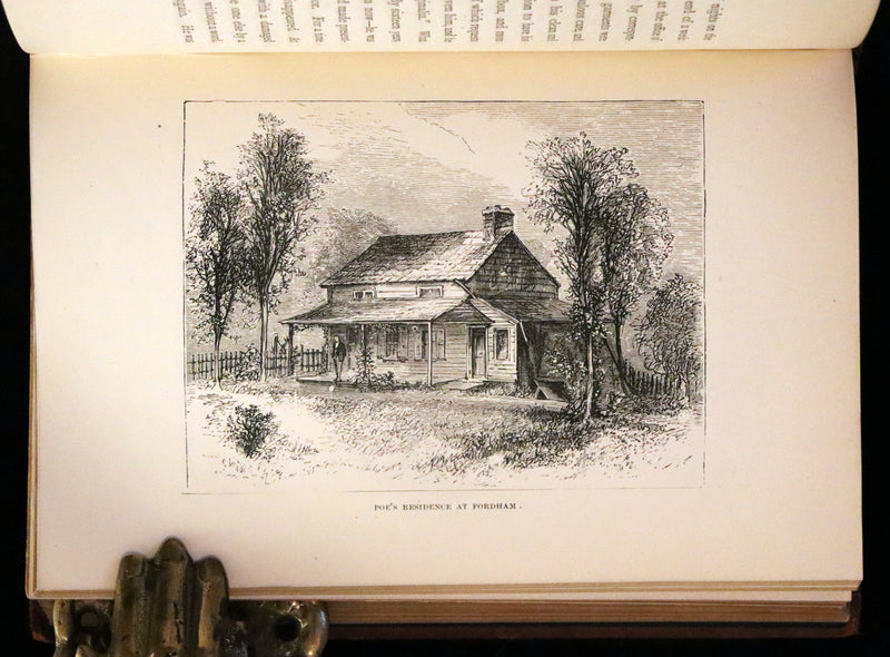1875 Rare Victorian Edition - Complete Poems by Edgar Allan POE (The Raven, Lenore, Ulalume, ...).