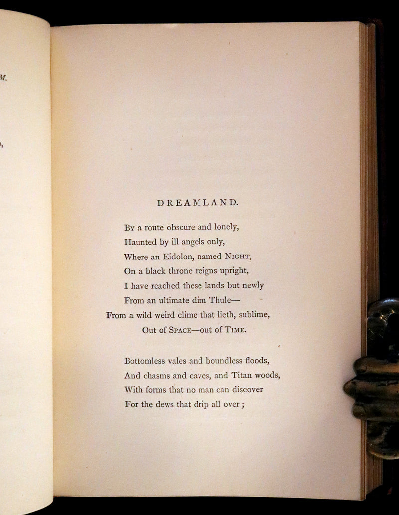 1875 Rare Victorian Edition - Complete Poems by Edgar Allan POE (The Raven, Lenore, Ulalume, ...).