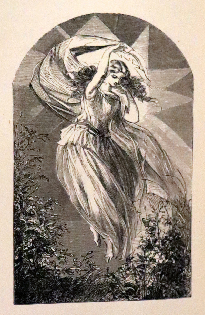 1875 Rare Victorian Edition - Complete Poems by Edgar Allan POE (The Raven, Lenore, Ulalume, ...).