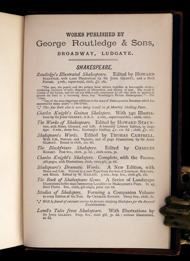 1875 Rare Victorian Edition - Complete Poems by Edgar Allan POE (The Raven, Lenore, Ulalume, ...).