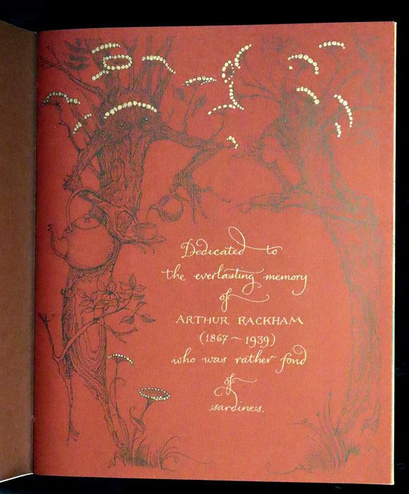 2009 Scarce Signed First Edition - The Fairy Market by Charles van Sandwyk dedicated to Arthur Rackham.