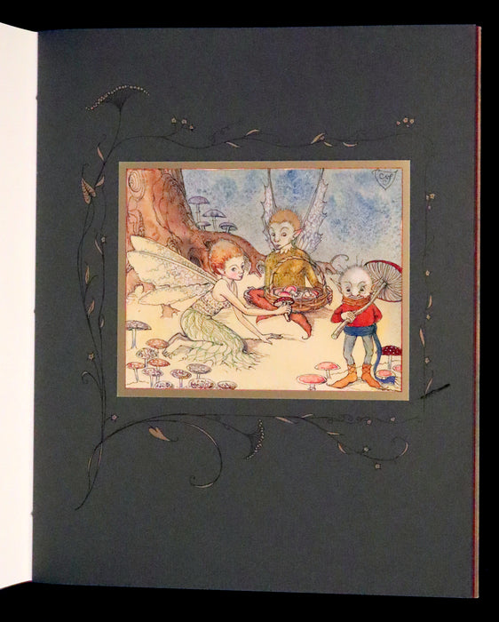 2009 Scarce Signed First Edition - The Fairy Market by Charles van Sandwyk dedicated to Arthur Rackham.