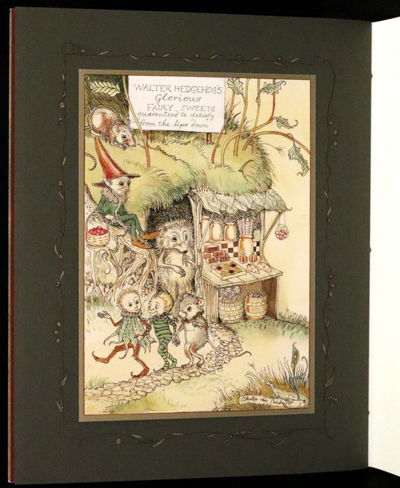 2009 Scarce Signed First Edition - The Fairy Market by Charles van Sandwyk dedicated to Arthur Rackham.