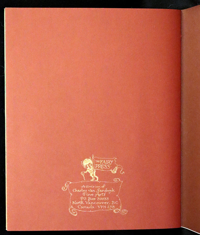 2009 Scarce Signed First Edition - The Fairy Market by Charles van Sandwyk dedicated to Arthur Rackham.