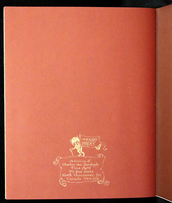 2009 Scarce Signed First Edition - The Fairy Market by Charles van Sandwyk dedicated to Arthur Rackham.