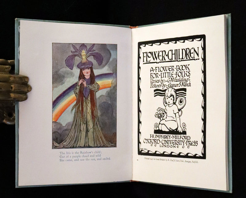 1927 Rare First Edition - Flower-Children, A Flower Book illustrated by Eleanor S. March.