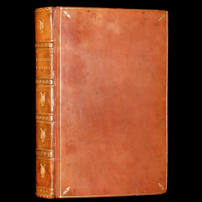 1818 Rare book in a beautiful binding - The Fables of Pilpay from ancient Indian and Persian wisdom. Illustrated.