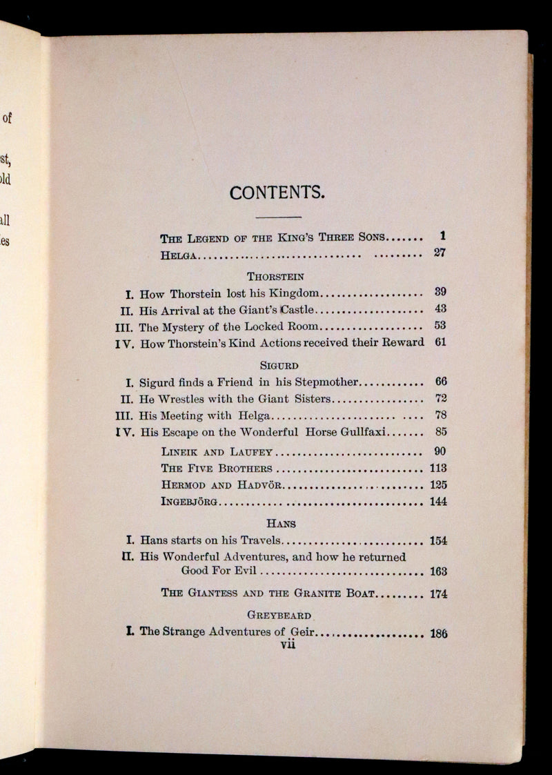 1900 Scarce Edition - Icelandic Fairy Tales Translated by Mrs. A.W. Hall and Illustrated by E.A. Mason.