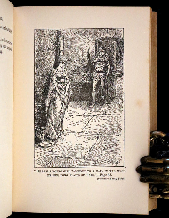 1900 Scarce Edition - Icelandic Fairy Tales Translated by Mrs. A.W. Hall and Illustrated by E.A. Mason.