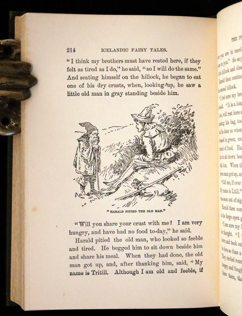 1900 Scarce Edition - Icelandic Fairy Tales Translated by Mrs. A.W. Hall and Illustrated by E.A. Mason.