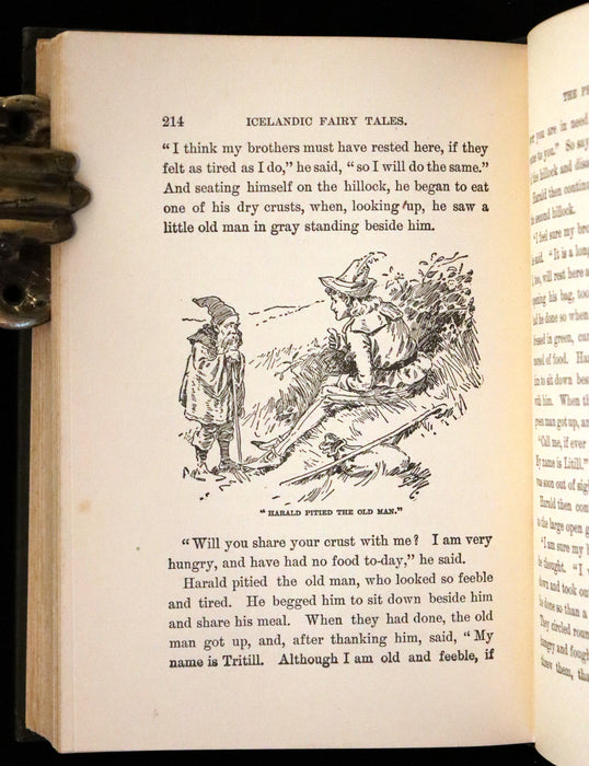 1900 Scarce Edition - Icelandic Fairy Tales Translated by Mrs. A.W. Hall and Illustrated by E.A. Mason.