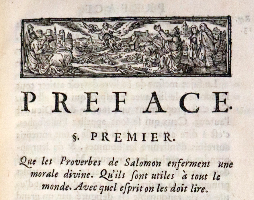 1681 Rare Latin French Book Bible - The Book of Proverbs - Les Proverbes de Salomon.