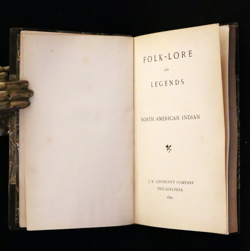 1891 Rare First Edition - Folk-Lore and Legends: North American Indian.