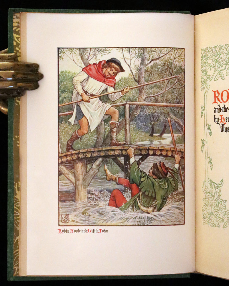 1912 Rare First Edition - Robin Hood and the Men of the Greenwood by H. Gilbert, Illustrated by Walter Crane.