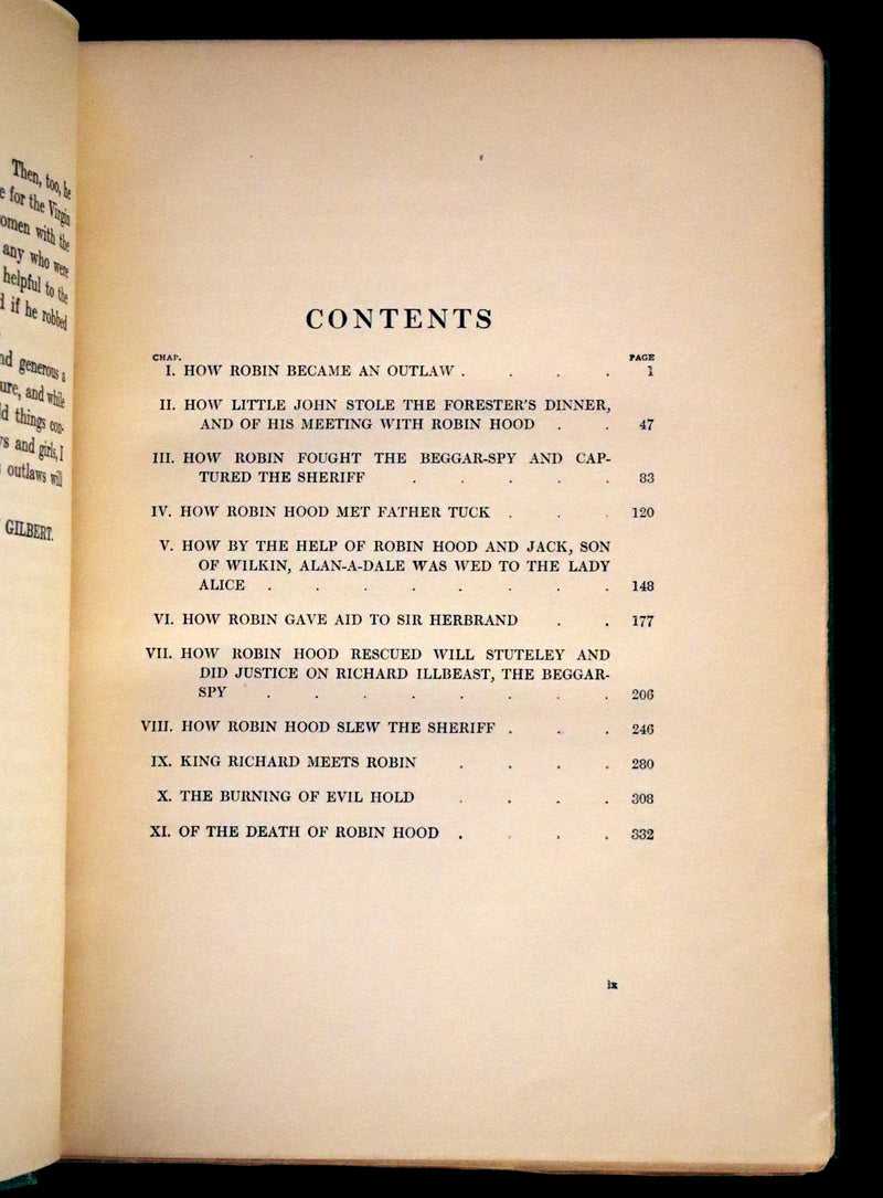 1912 Rare First Edition - Robin Hood and the Men of the Greenwood by H. Gilbert, Illustrated by Walter Crane.