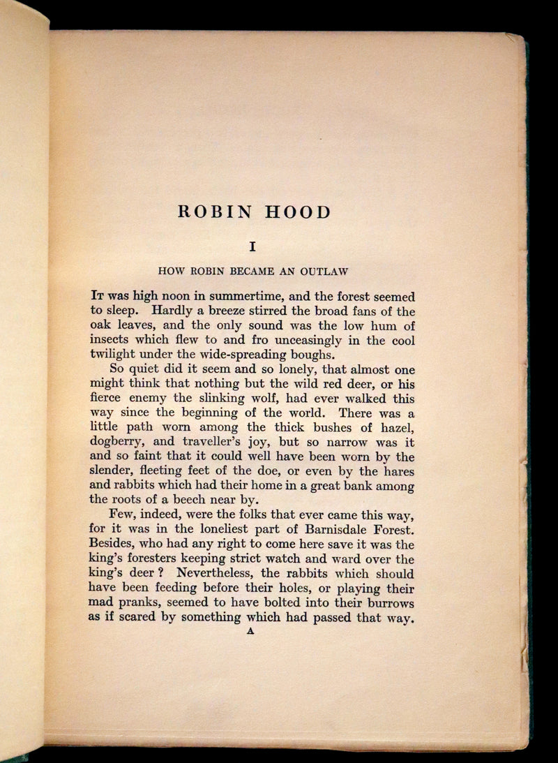1912 Rare First Edition - Robin Hood and the Men of the Greenwood by H. Gilbert, Illustrated by Walter Crane.