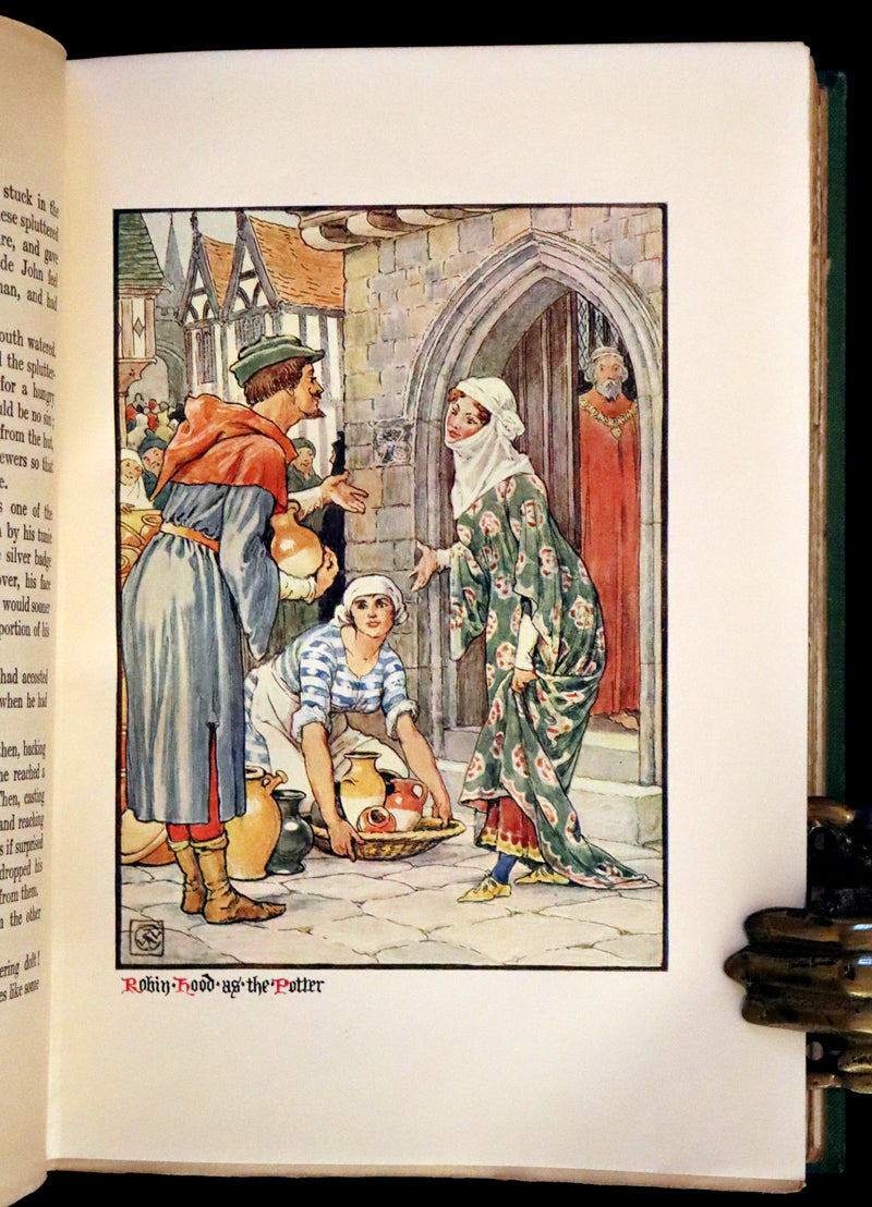1912 Rare First Edition - Robin Hood and the Men of the Greenwood by H. Gilbert, Illustrated by Walter Crane.