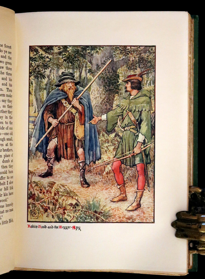 1912 Rare First Edition - Robin Hood and the Men of the Greenwood by H. Gilbert, Illustrated by Walter Crane.